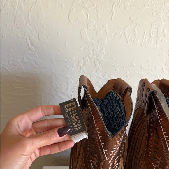 Dingo Brown Fringe Western Boots - Picture 8 of 8